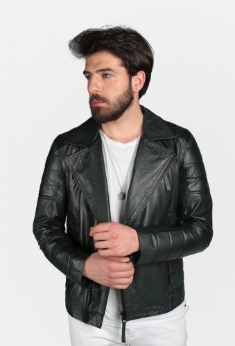 Forest Man Biker Leather Jacket