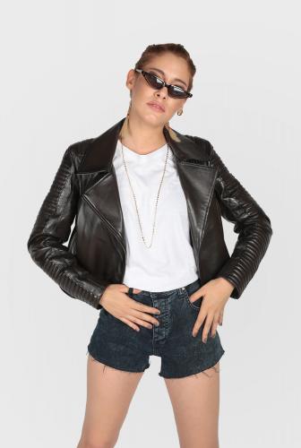 Miley woman Biker Leather jacket